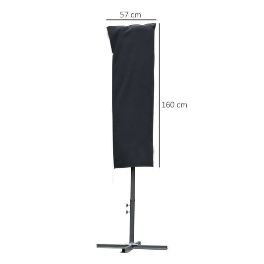 OUTSUNNY Housse De Protection Imperméable Pour Parasol Droit Polyester Oxford