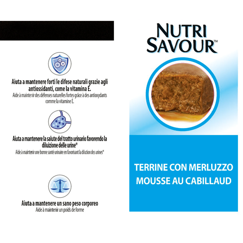 Mousse Au Cabillaud Pour Chat Stérilisé 10x85g