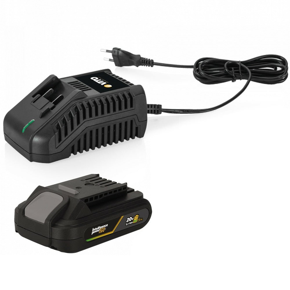 Coupe Bordure 20v Vito Ego Li + Batterie 4ah + Chargeur + Jeu 20 Lames Coupantes