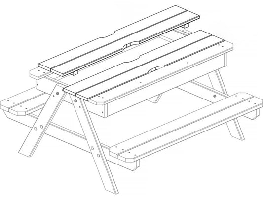 Table Pique-nique Avec Bac à Sable Intégré "kid"