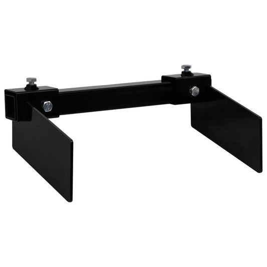 VIDAXL Adaptateur De Chasse-neige Pour Tondeuse à Gazon Noir
