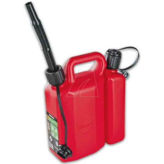 Jerrican Double Avec Goulotte Souple Et Goulotte Rigide 3 + 1,5 L