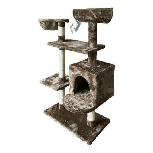 Gloria Grattoir Pour Chats Jarama Arbre Bois Marron Polyester Papier Plastique S