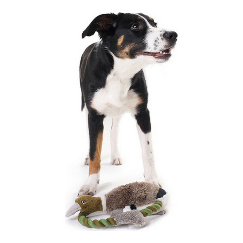 Hunter Jouet Pour Chien En Peluche Wildlife Train Avec Corde Canard (26 Cm)