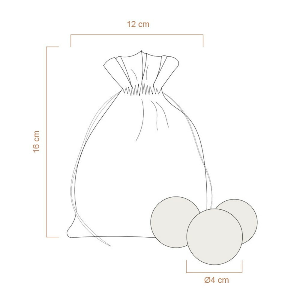 Bala - Lot De 3 Balles De Jeu Pour Chat En Feutre De Laine ø4cm