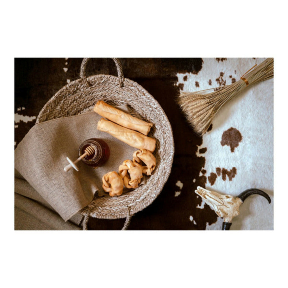 Gloria Snack Pour Chiens Snackys Rawhide Miel 12 Cm Donut Tressé