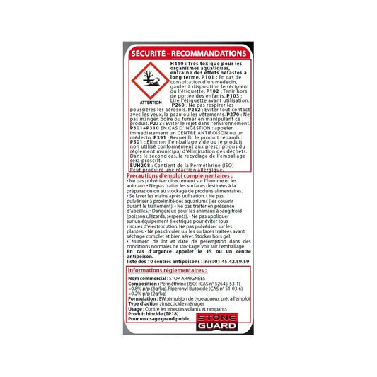 Stop Araignées Lot De 3 X 1l - Pulvérisateurs Anti Araignée Protection Longue Durée - Fabriqué En France