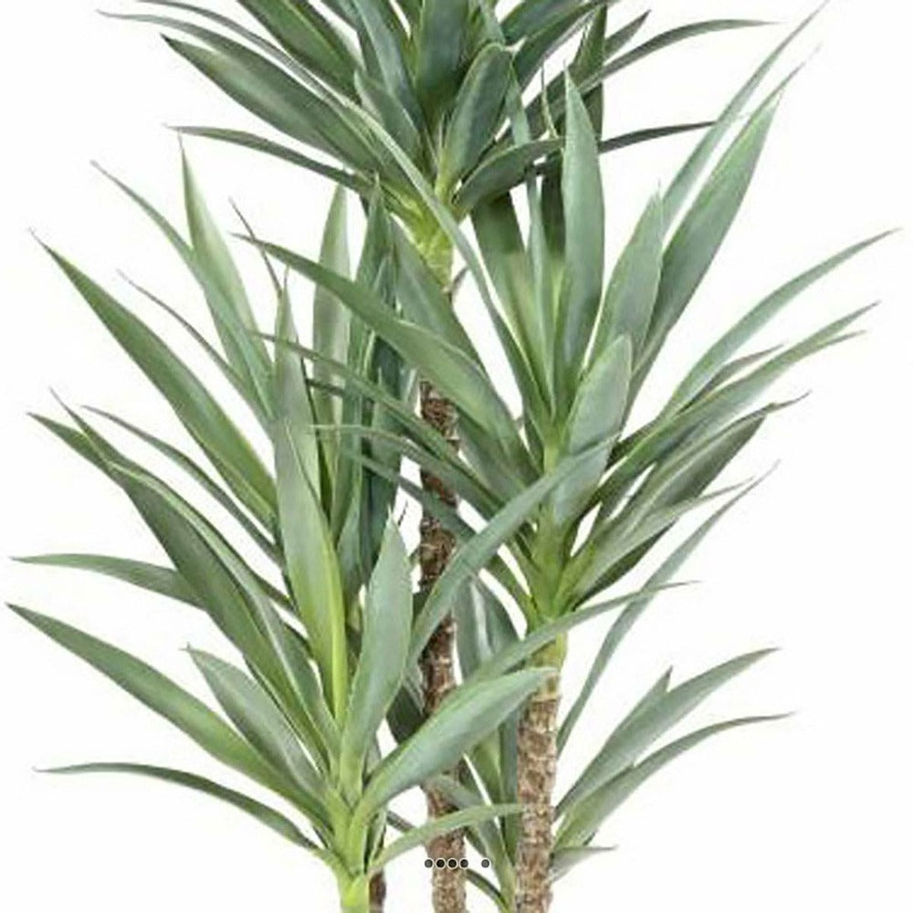 Yucca Artificiel Multitroncs En Pot H 150 Cm Feuillage Plastique