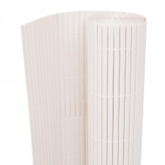 VIDAXL Clôture De Jardin Double Face 90x400 Cm Blanc