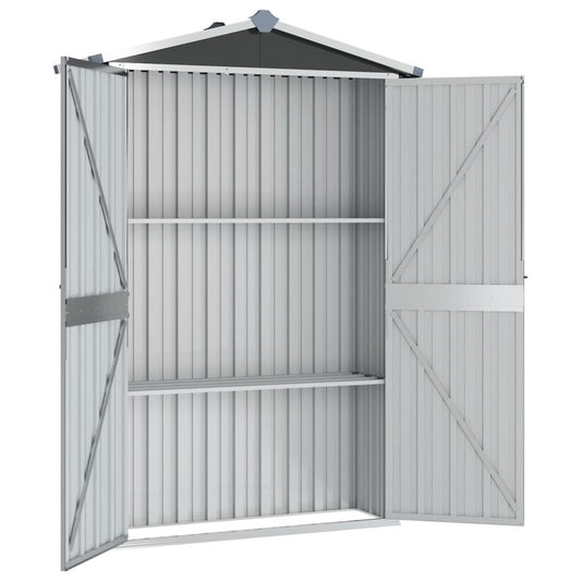 VIDAXL Abri De Jardin Anthracite 107,5x46x183 Cm Acier Galvanisé