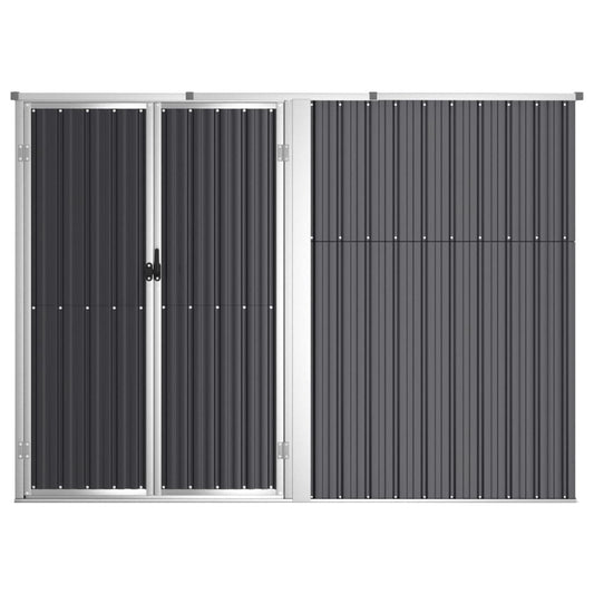 VIDAXL Abri à Outils De Jardin Anthracite 225x89x161cm Acier Galvanisé