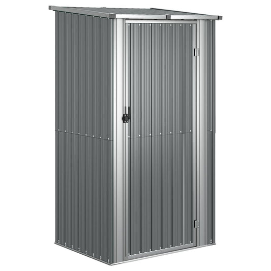 VIDAXL Abri De Jardin Gris 118,5x97x209,5 Cm Acier Galvanisé