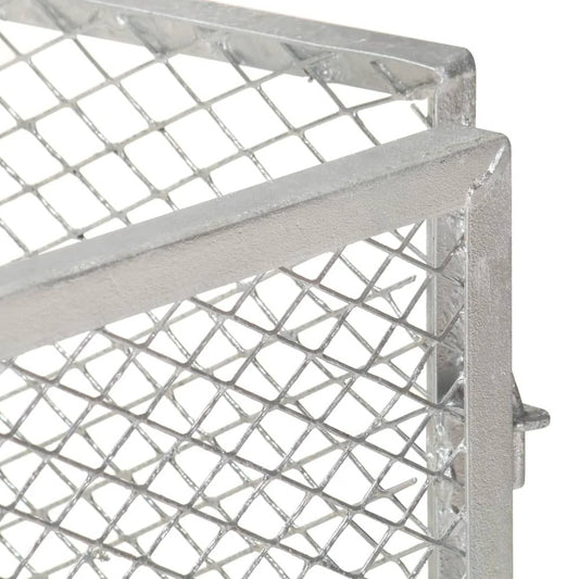 VIDAXL Composteur De Jardin 100x100x77 Cm Fer Galvanisé