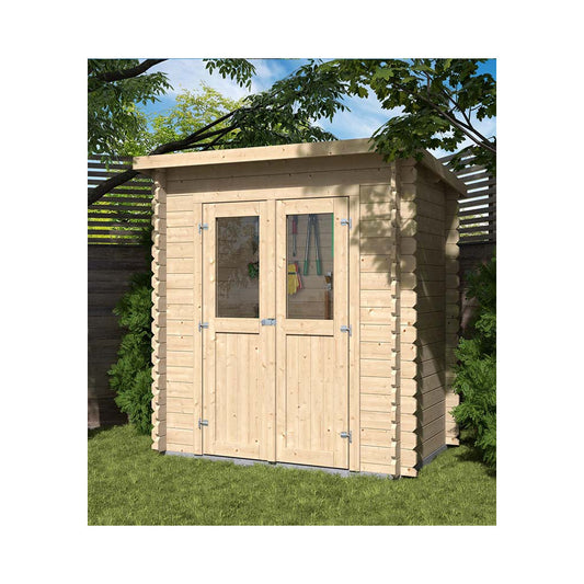 Abri De Jardin En Bois Mono Pente Mini