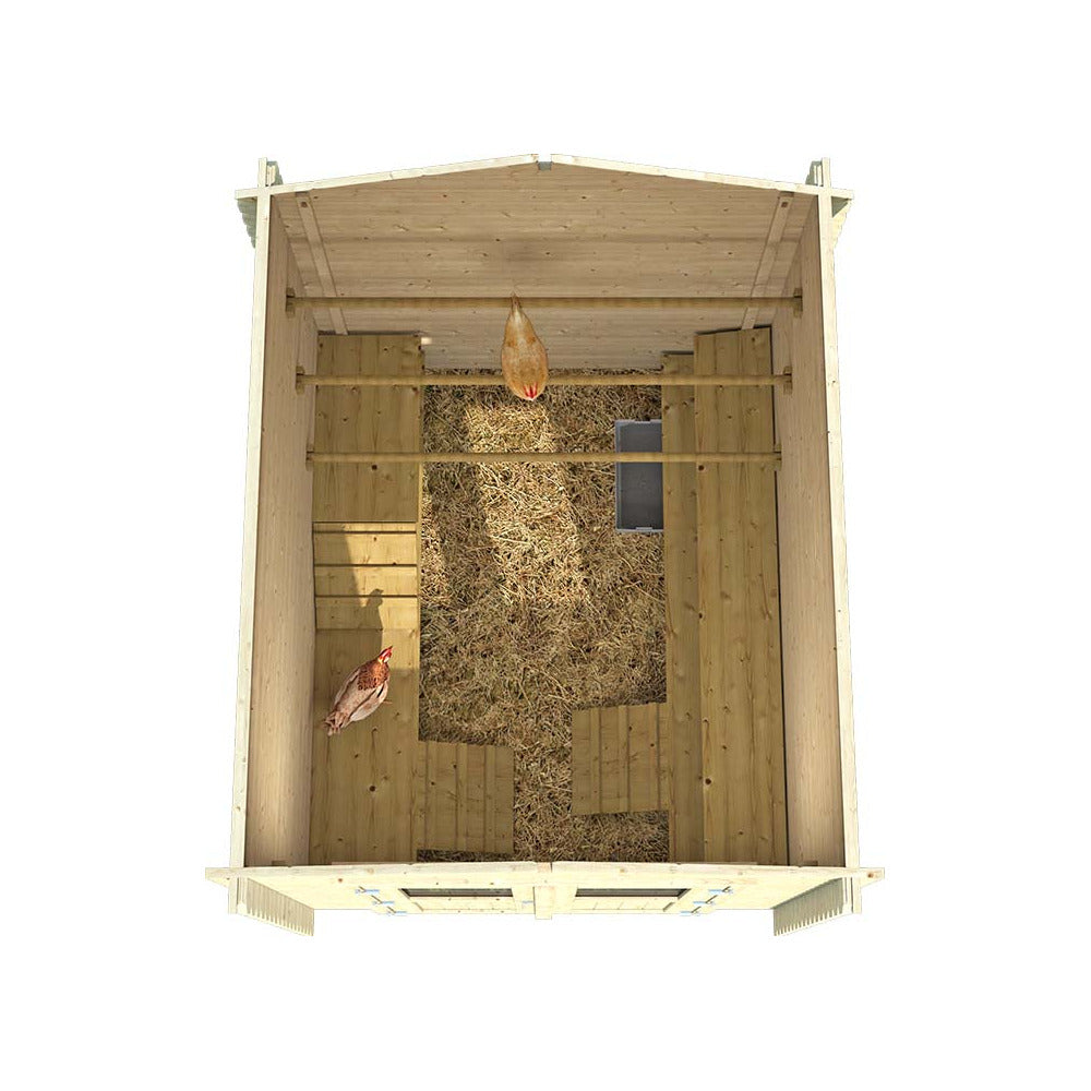 Abri De Jardin En Bois Double Pente Mini 220 X 220 Cm