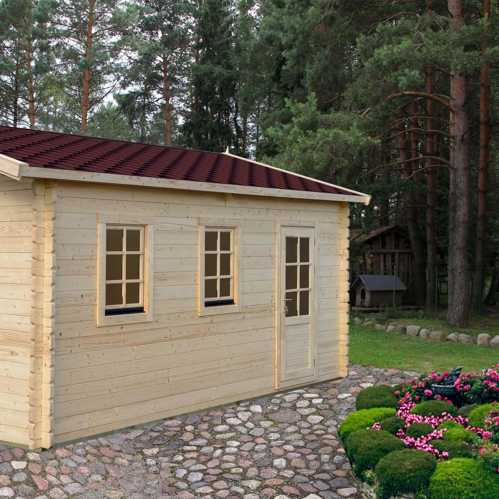 Garage En Bois Double Pente Basic