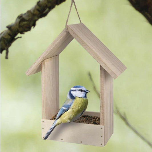 Mangeoire à Oiseaux En Bois 20 X 10 X 25 Cm