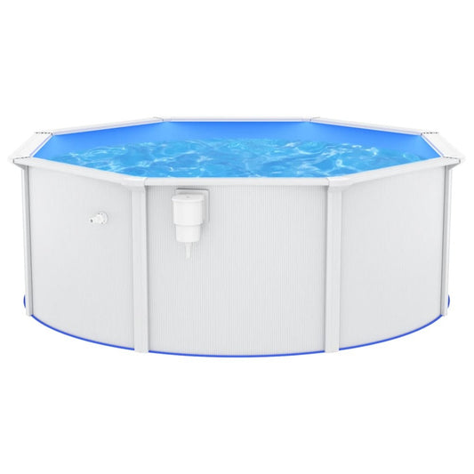 VIDAXL Piscine Avec Parois En Acier 360x120 Cm Blanc