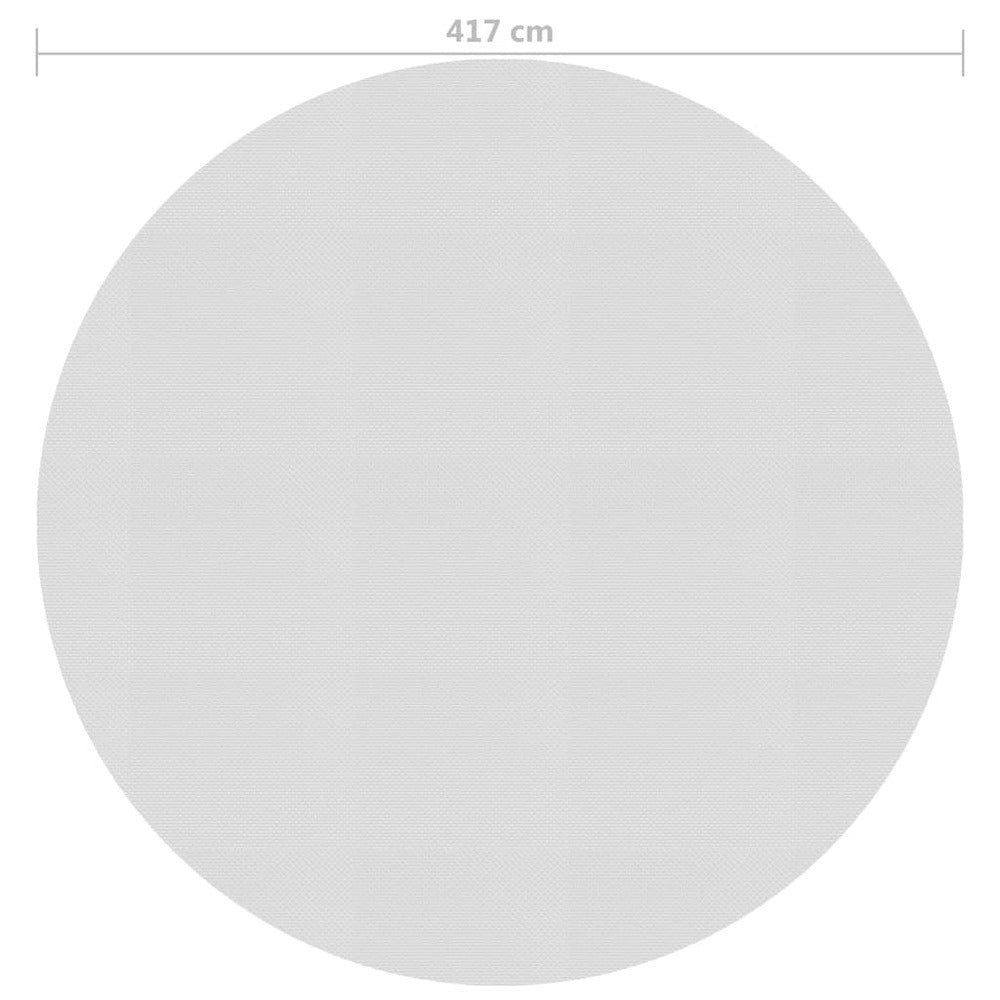 VIDAXL Film Solaire De Piscine Flottant Pe 417 Cm Gris