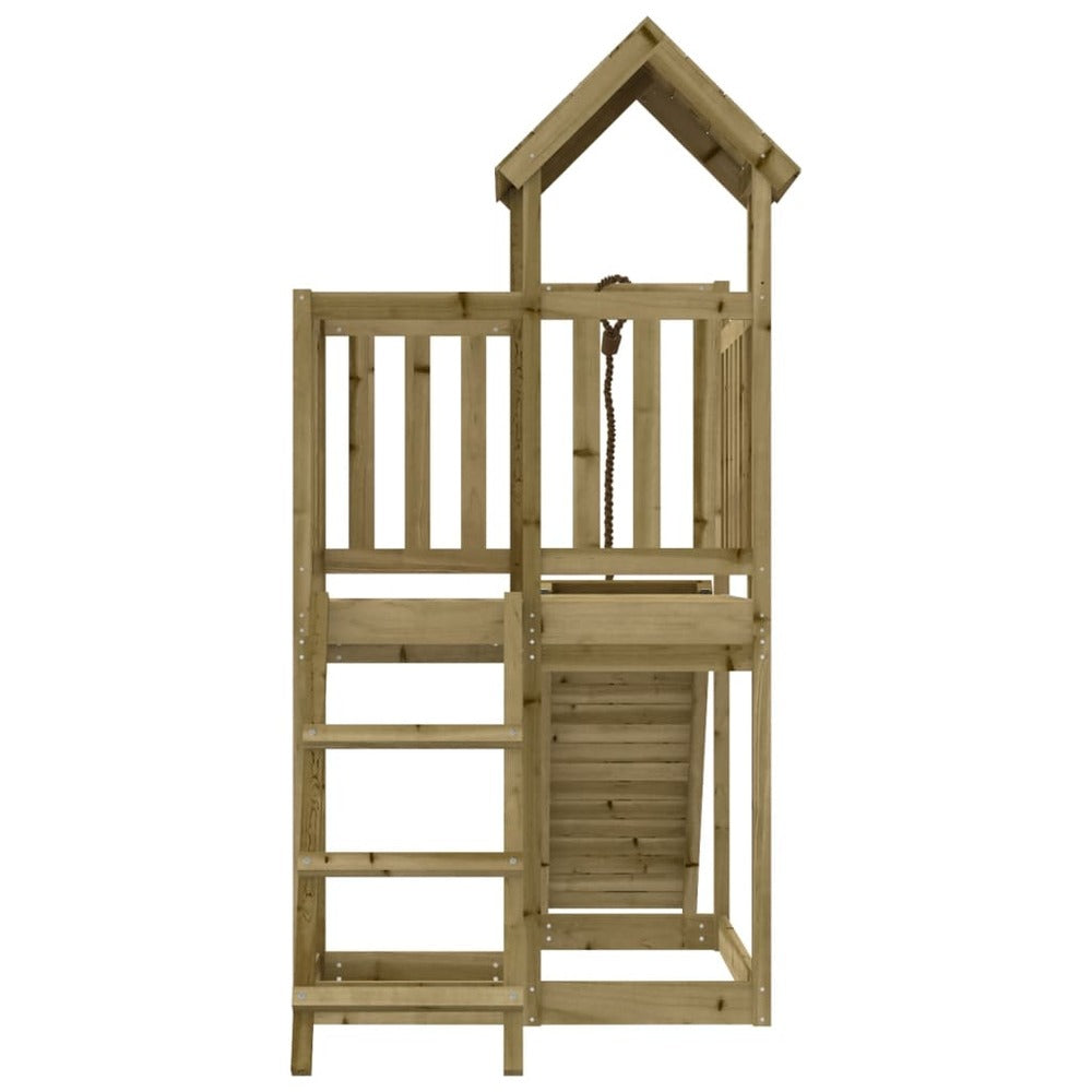 VIDAXL Maisonnette De Jeu Avec Mur D'escalade Bois De Pin Imprégné