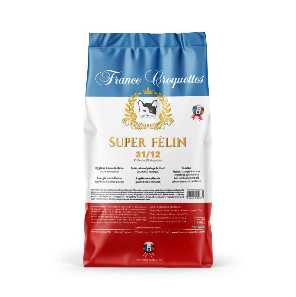 Super Felin 31/12 (12.00 Kg) Croquettes Pour Chats