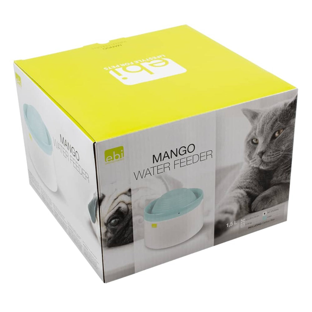 Ebi Bol à Eau Pour Animaux De Compagnie Mango 1,5 L Bleu
