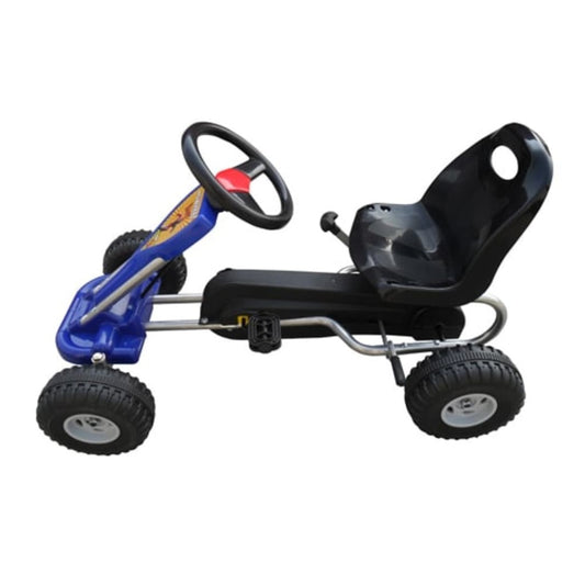 VIDAXL Kart à Pédales Bleu