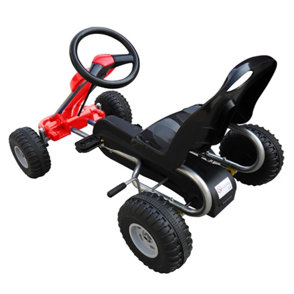 VIDAXL Kart à Pédales Rouge