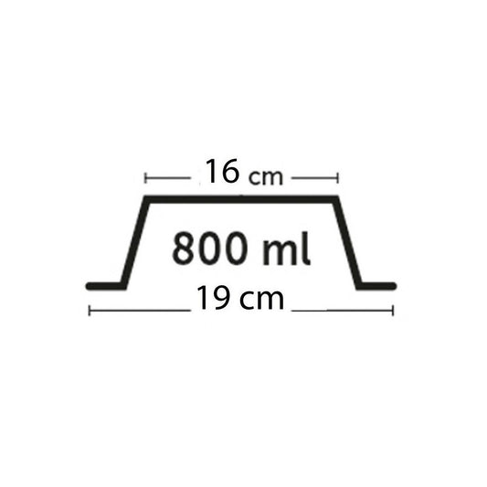 Gamelle 800 Ml Anti Glouton, Rimboé, Anti Dérapant, Taupe, Pour Chien