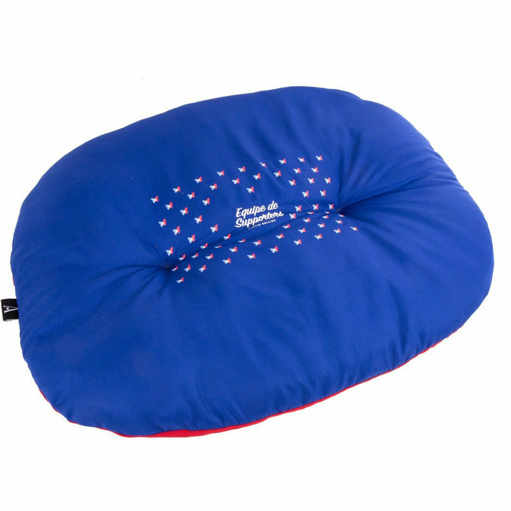 MARTIN SELLIER Coussin Pour Chiens Et Chats - "allez Les Bleus"
