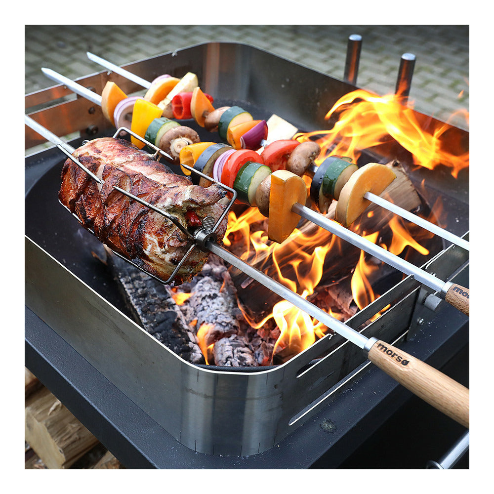 Cadre Et Porte Brochettes Acier Inoxydable Churrasco Morso