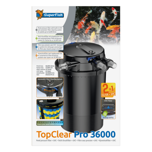 Superfish Filtre Topclear Pro 36000 Uvc55w