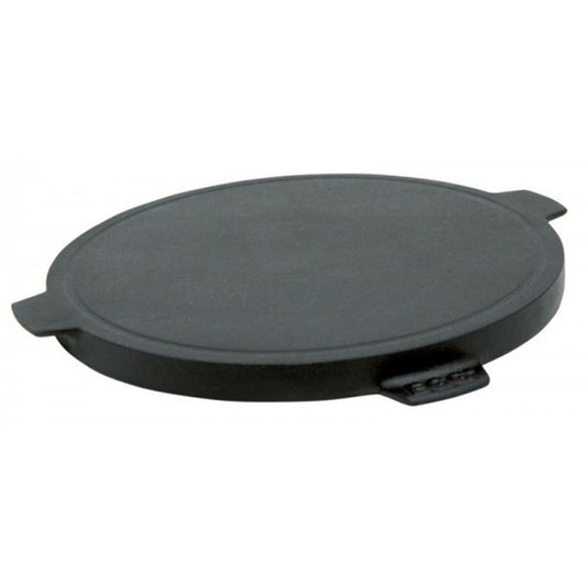 BIG GREEN EGG - Plancha Ronde En Fonte Réversible Big Green Egg 2XL/XL/L