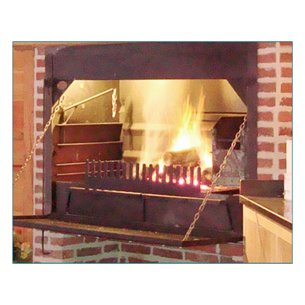 Braai - Porte Buches 50cm Pour Barbecue Bois