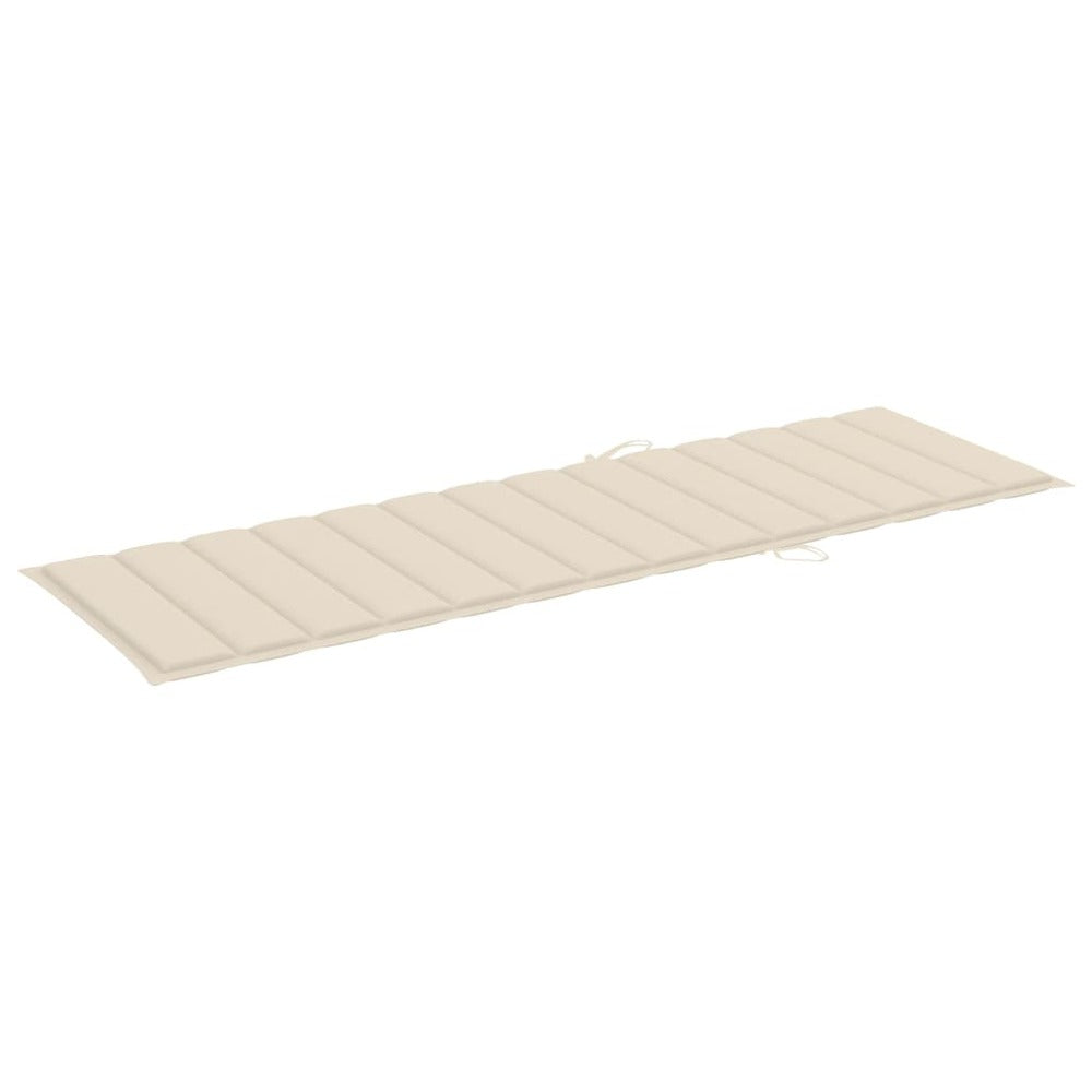VIDAXL Chaise Longue De Jardin Avec Table Et Coussin Pin Imprégné