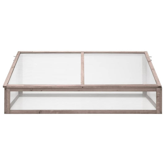 VIDAXL Serre Gris 110x58,5x39 Cm Bois De Sapin