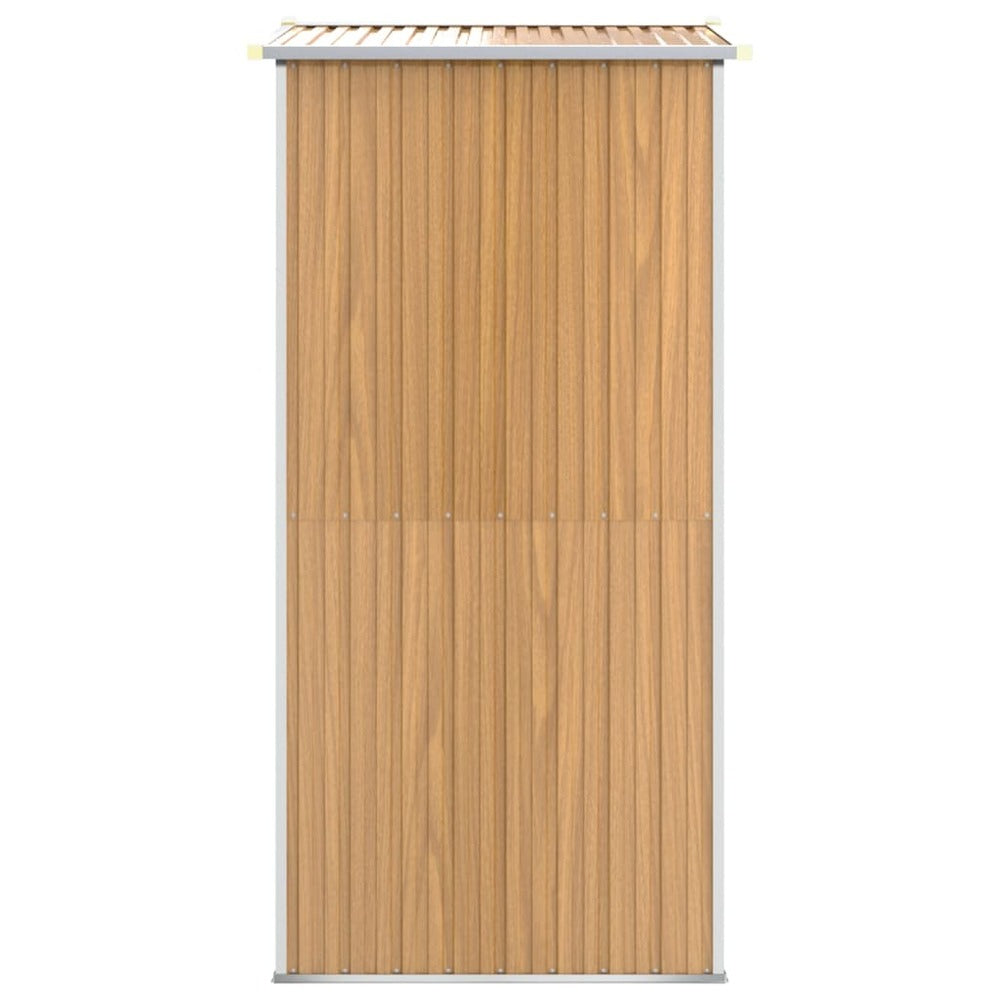 VIDAXL Abri De Jardin Marron Clair 192x108x223 Cm Acier Galvanisé