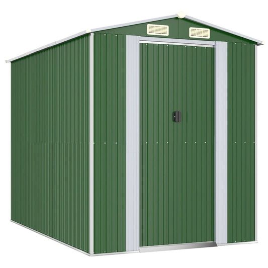 VIDAXL Abri De Jardin Vert 192x274x223 Cm Acier Galvanisé