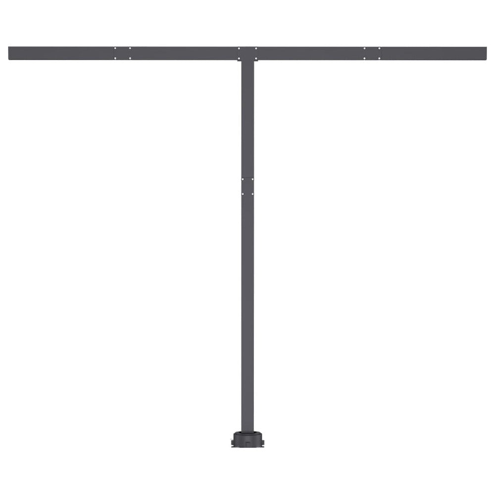 VIDAXL Auvent Automatique Capteur De Vent/led 350x250cm Jaune Et Blanc