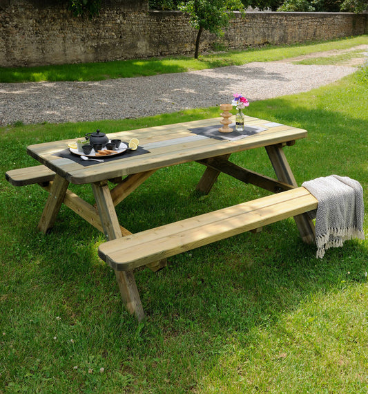 Robuste - Table Pique-nique - L. 180 Cm