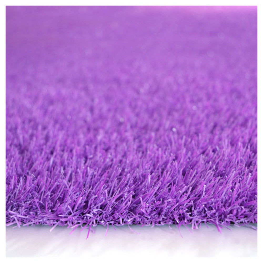 Gazon Synthétique Happy Party - Couleur Violet - Classé Feu - 20mm - 1m X 7m