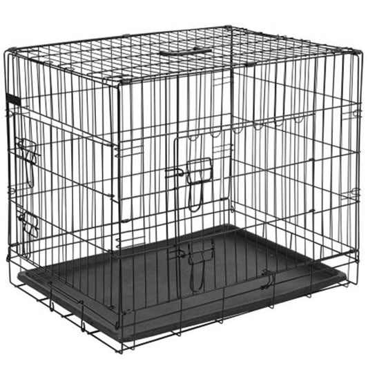 Caisse De Transport Pour Chien 63x44x50,5 Cm Métal Noir