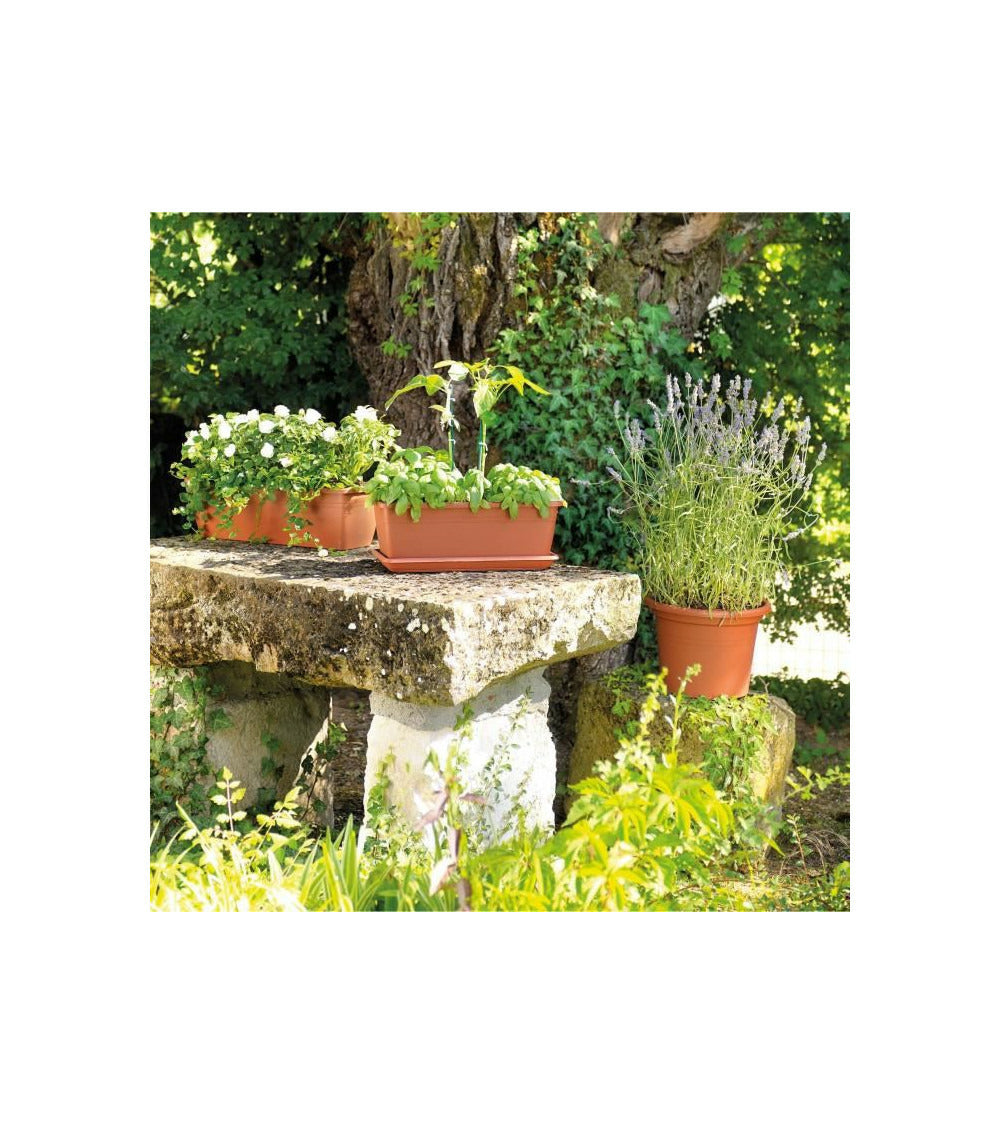 Jardiniere Day R Cotto - Coloris Terre Rouge - 50cm
