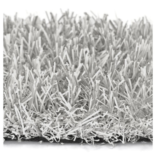 Gazon Synthétique Happy Party - Couleur Gris Clair - Classé Feu - 20mm - 2m X 6m