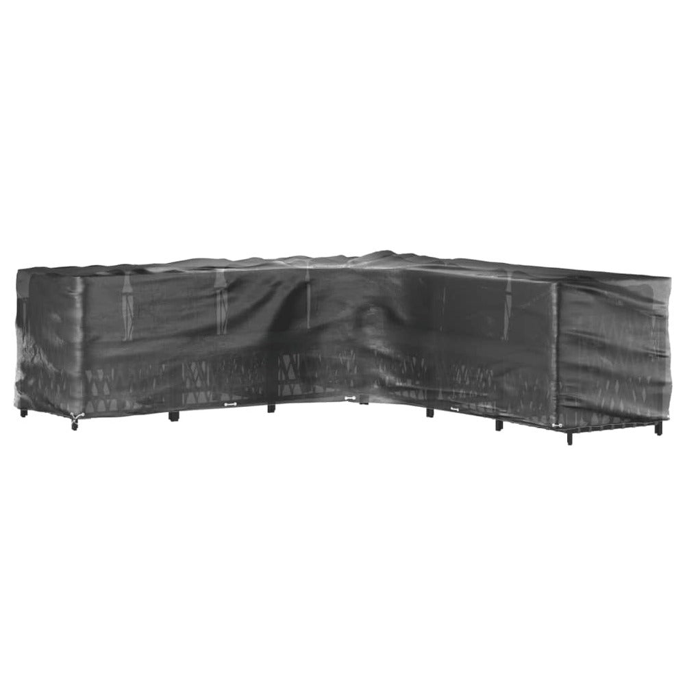 VIDAXL Housses De Salon De Jardin En Forme De L 2 Pcs 20 œillets