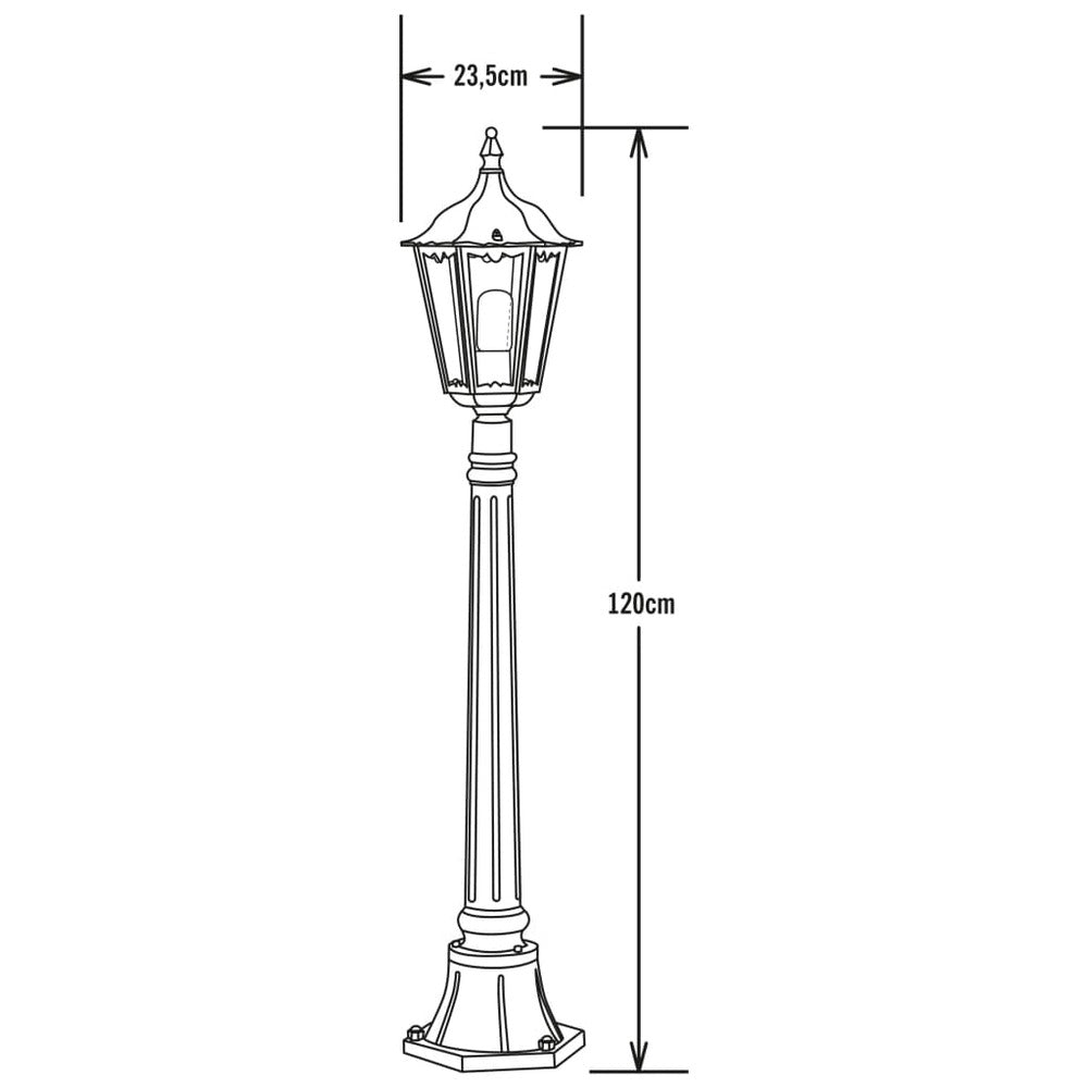 Konstsmide Lampadaire Firenze Noir Mat