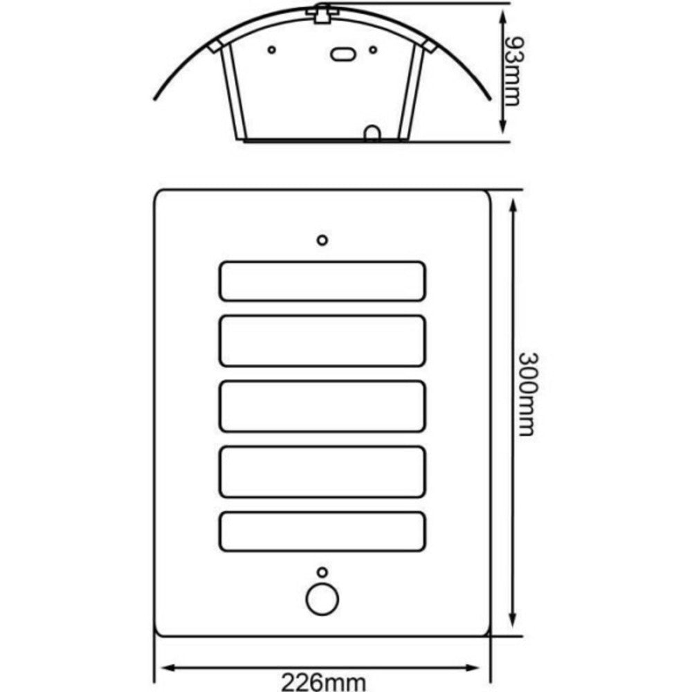 BRILLIANT Applique Avec Détecteur Todd Couleur Anthracite E27