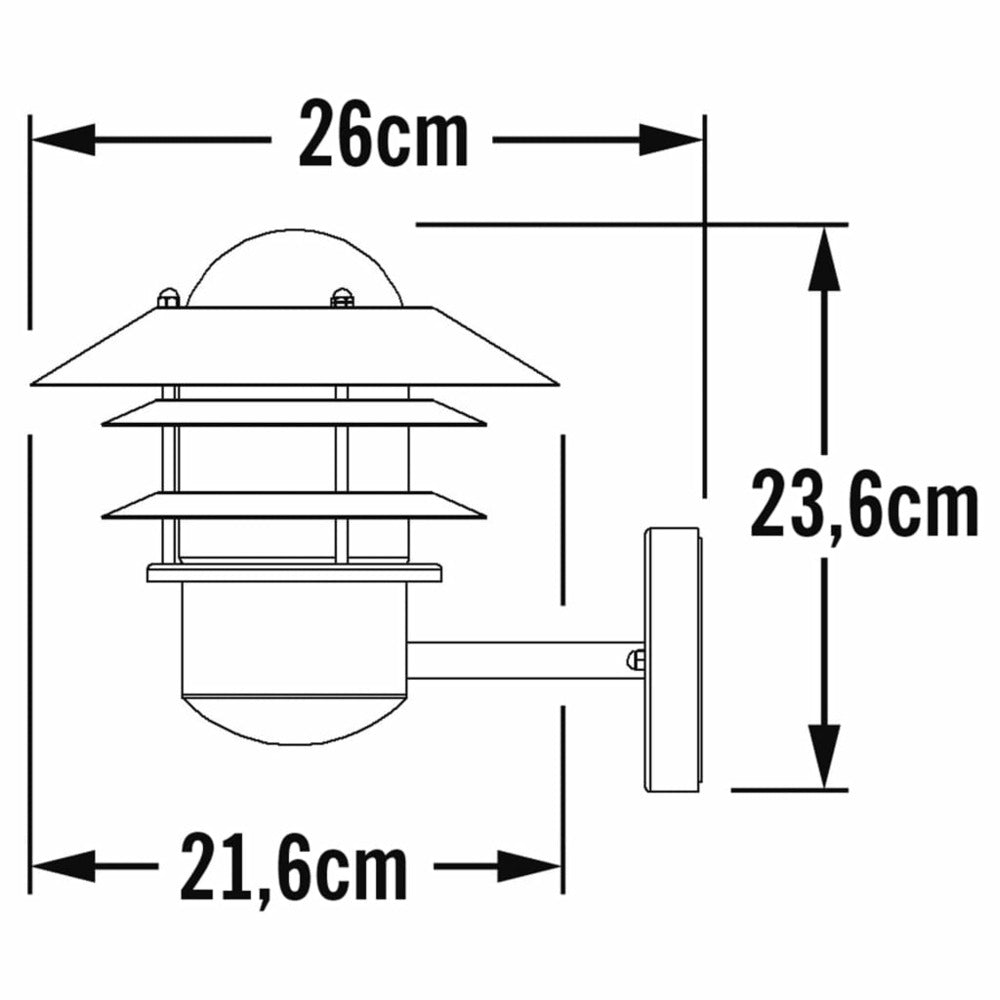 Konstsmide Applique Murale Modena Noir Peint