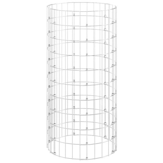 VIDAXL Composteur De Jardin ø50x100 Cm Acier Galvanisé