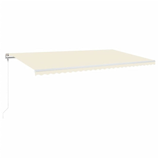VIDAXL Auvent Rétractable Automatique 600x350 Cm Crème